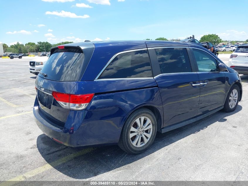 2015 Honda Odyssey Ex-L VIN: 5FNRL5H66FB115247 Lot: 39489110