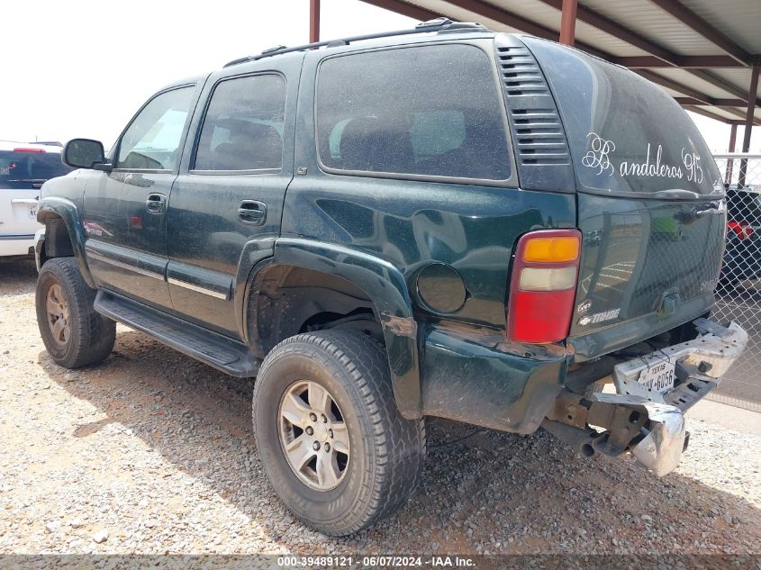 2002 Chevrolet Tahoe Lt VIN: 1GNEK13T22J265549 Lot: 39489121