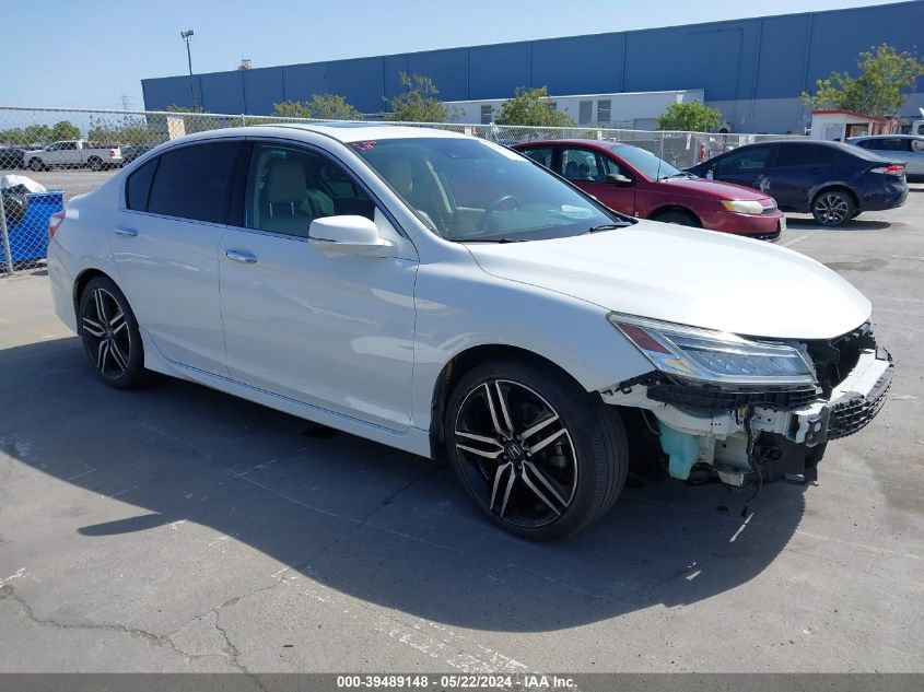 2017 Honda Accord Touring V6 VIN: 1HGCR3F90HA043500 Lot: 39489148