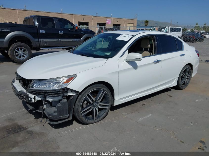 2017 Honda Accord Touring V6 VIN: 1HGCR3F90HA043500 Lot: 39489148