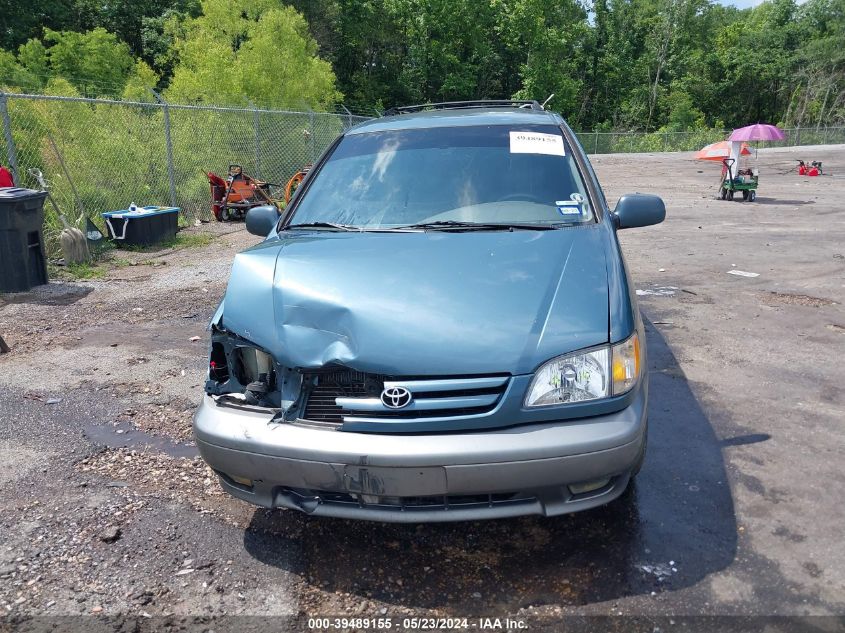 2002 Toyota Sienna Xle VIN: 4T3ZF13C72U454407 Lot: 39489155