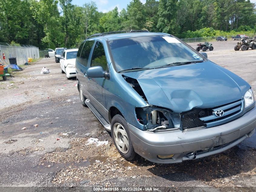 2002 Toyota Sienna Xle VIN: 4T3ZF13C72U454407 Lot: 39489155