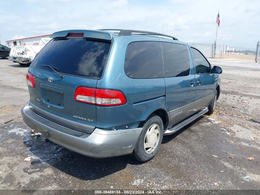 2002 Toyota Sienna Xle VIN: 4T3ZF13C72U454407 Lot: 39489155