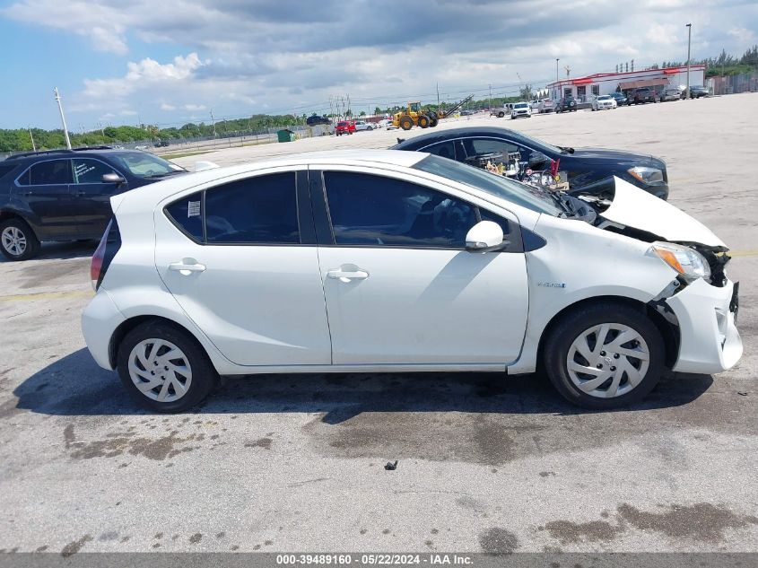 2015 Toyota Prius C One VIN: JTDKDTB34F1587215 Lot: 39489160