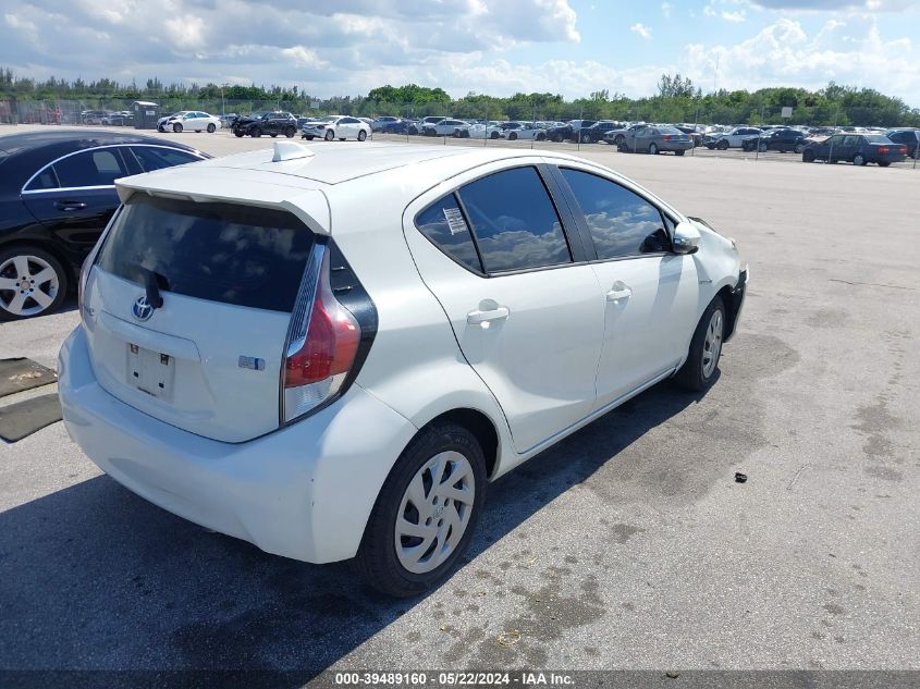 2015 Toyota Prius C One VIN: JTDKDTB34F1587215 Lot: 39489160