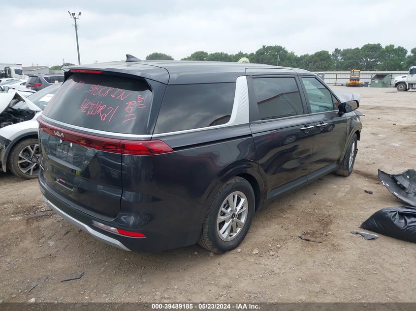 2023 Kia Carnival Mpv Lx Seat Package VIN: KNDNB4H30P6256457 Lot: 39489185