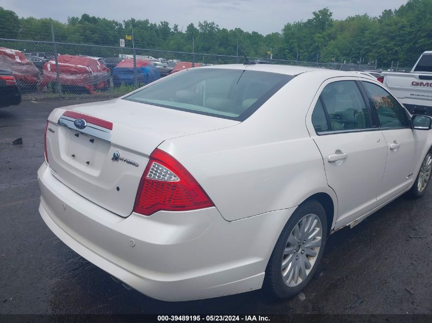 2010 Ford Fusion Hybrid VIN: 3FADP0L3XAR284831 Lot: 39489195