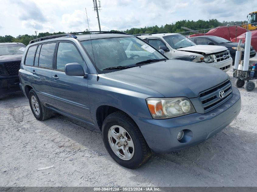 2004 Toyota Highlander VIN: JTEGD21A340101167 Lot: 39489208