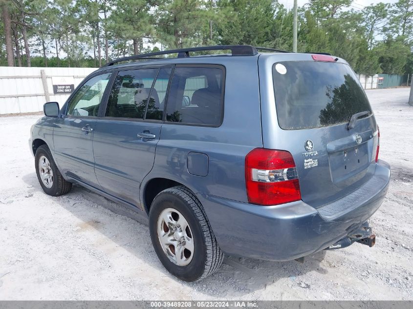 2004 Toyota Highlander VIN: JTEGD21A340101167 Lot: 39489208