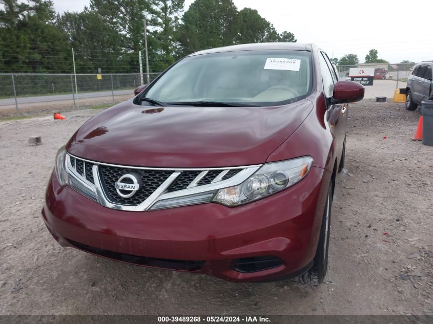 2012 Nissan Murano S VIN: JN8AZ1MU0CW110016 Lot: 39489268