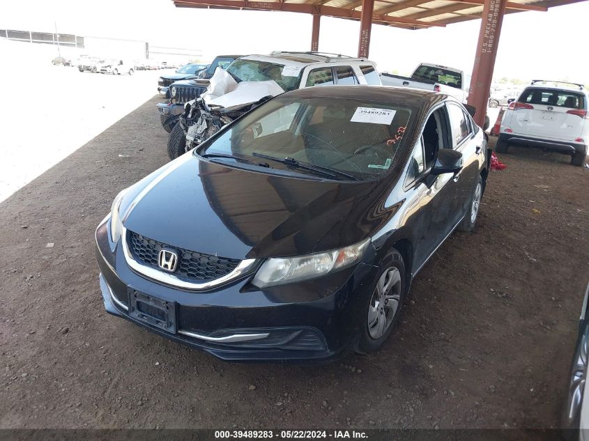 2013 Honda Civic Lx VIN: 19XFB2F55DE044527 Lot: 39489283