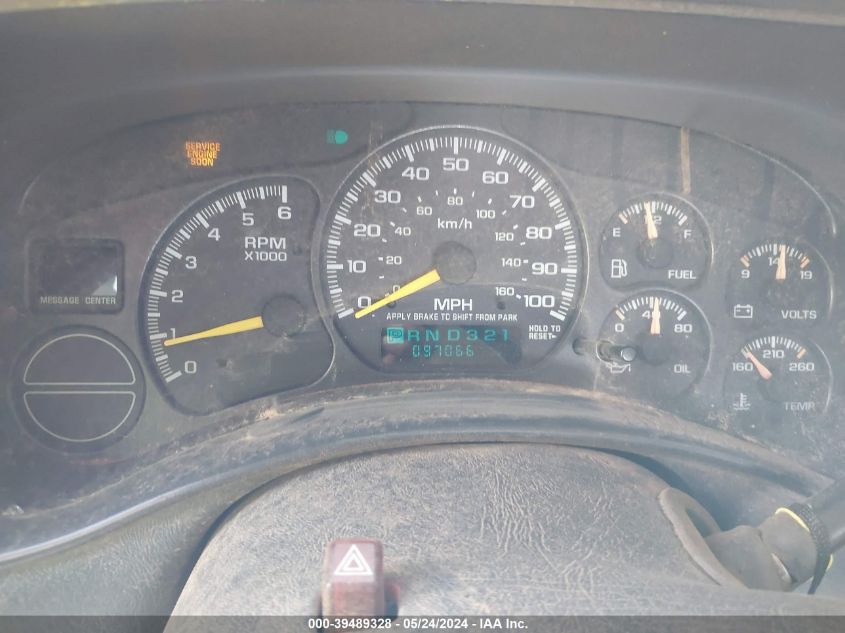 2000 GMC Sierra 1500 Sle VIN: 1GTEC14T9YZ205069 Lot: 39489328