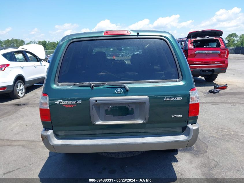 1999 Toyota 4Runner Limited V6 VIN: JT3GN87R5X0114142 Lot: 39489331