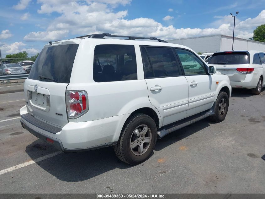 2008 Honda Pilot Ex-L VIN: 5FNYF18508B025968 Lot: 39489350