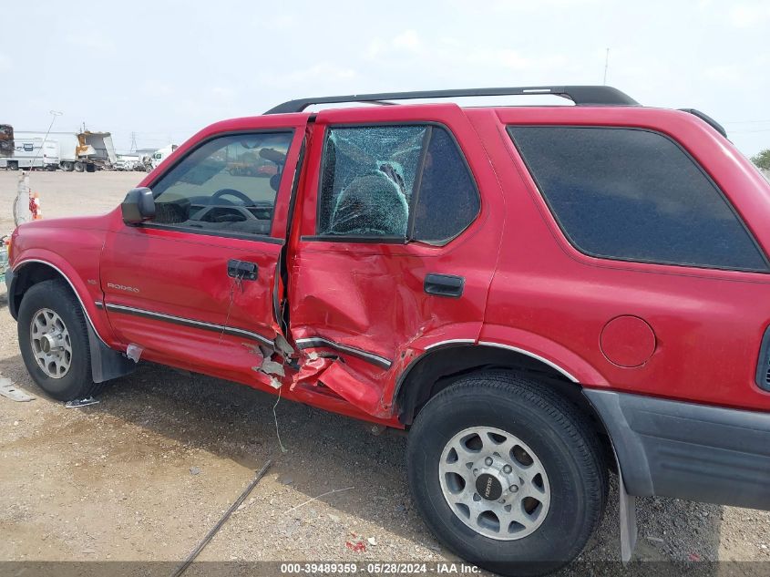 1998 Isuzu Rodeo Ls/S VIN: 4S2CK58W0W4336637 Lot: 39489359