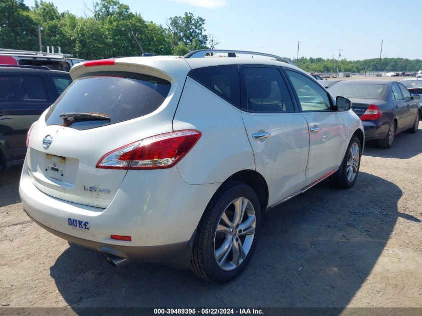 2011 Nissan Murano Le VIN: JN8AZ1MW9BW164253 Lot: 39489395