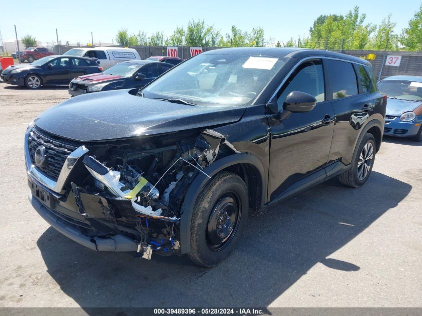 2022 Nissan Rogue Sv Intelligent Awd VIN: 5N1BT3BB4NC700377 Lot: 39489396