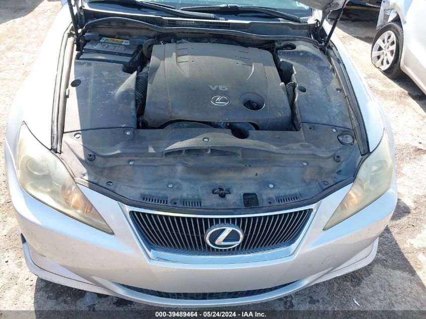 2007 Lexus Is 250 VIN: JTHBK262172029883 Lot: 39489464