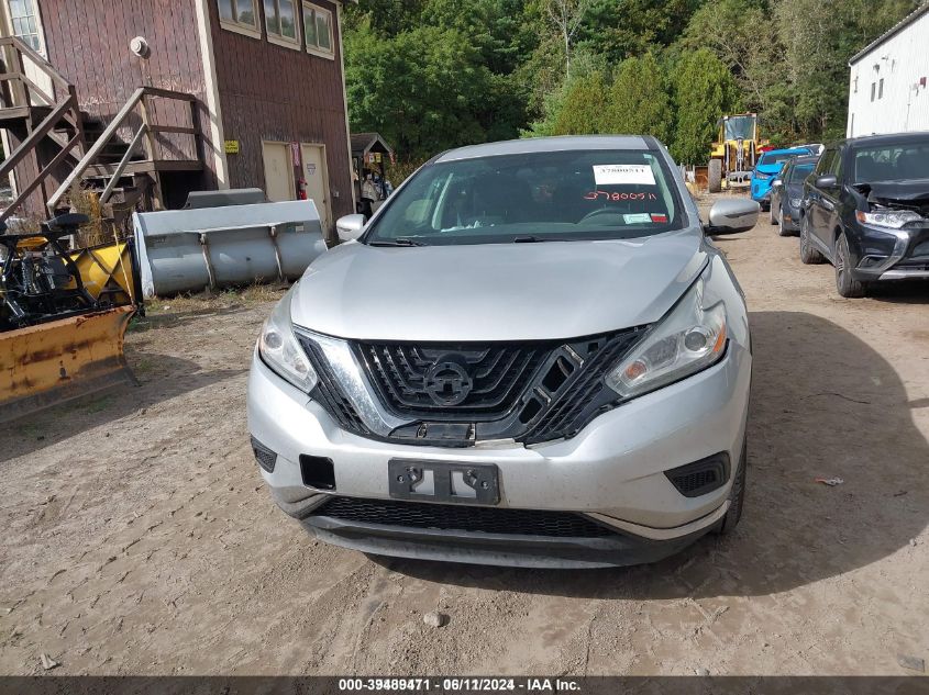 2016 Nissan Murano S VIN: 5N1AZ2MH3GN139912 Lot: 39489471