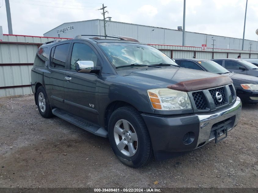 2007 Nissan Armada Se VIN: 5N1BA08A17N721908 Lot: 39489481