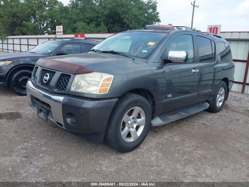 2007 Nissan Armada Se VIN: 5N1BA08A17N721908 Lot: 39489481