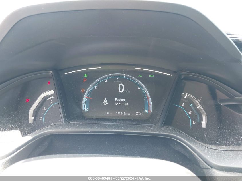 2019 Honda Civic Lx VIN: 19XFC2F69KE038569 Lot: 39489485