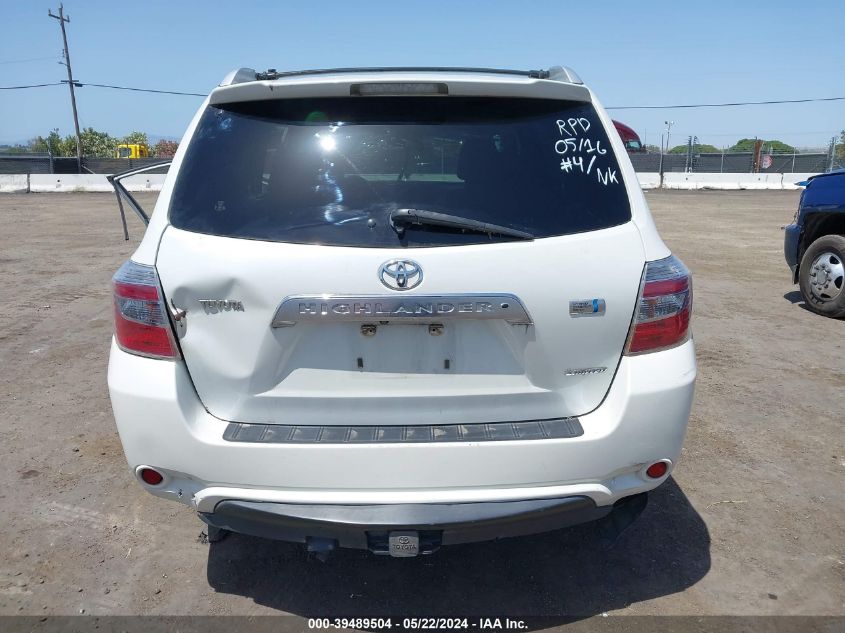 2008 Toyota Highlander Hybrid Limited VIN: JTEEW44A682022157 Lot: 39489504