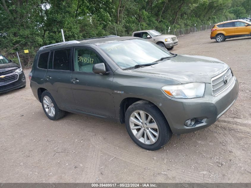 2009 Toyota Highlander Hybrid Limited VIN: JTEEW44A092030630 Lot: 39489517