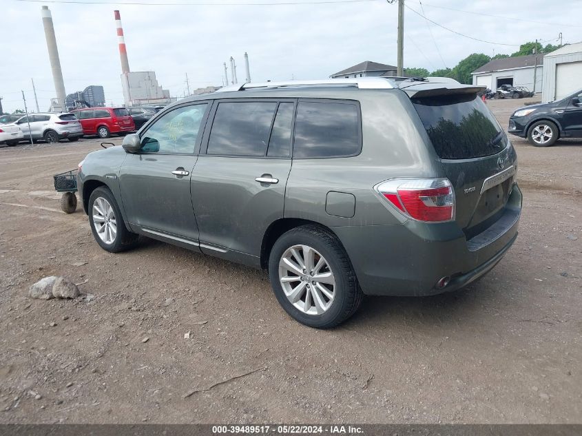 2009 Toyota Highlander Hybrid Limited VIN: JTEEW44A092030630 Lot: 39489517