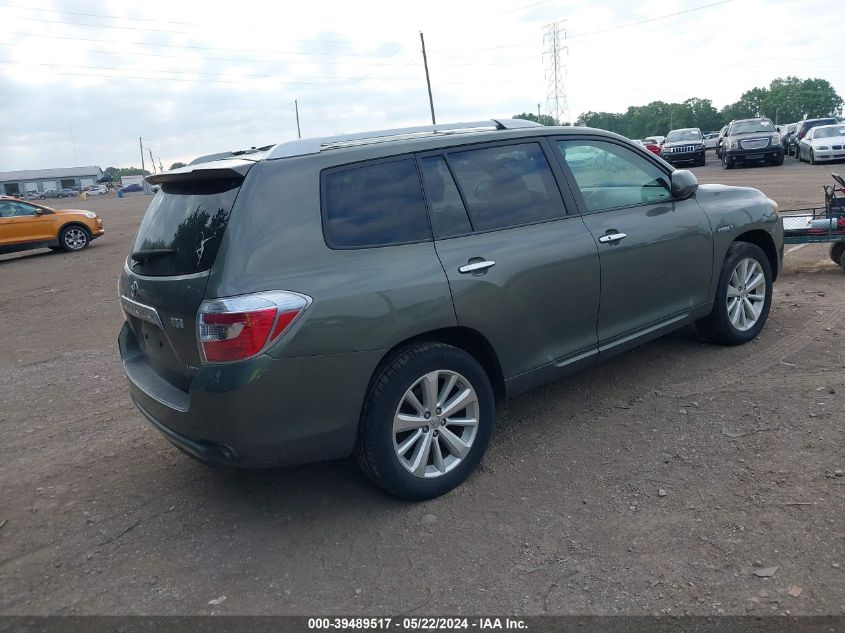 2009 Toyota Highlander Hybrid Limited VIN: JTEEW44A092030630 Lot: 39489517