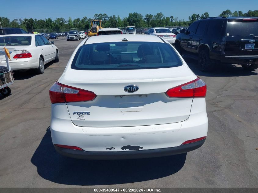 2016 Kia Forte Lx VIN: KNAFK4A6XG5481500 Lot: 39489547