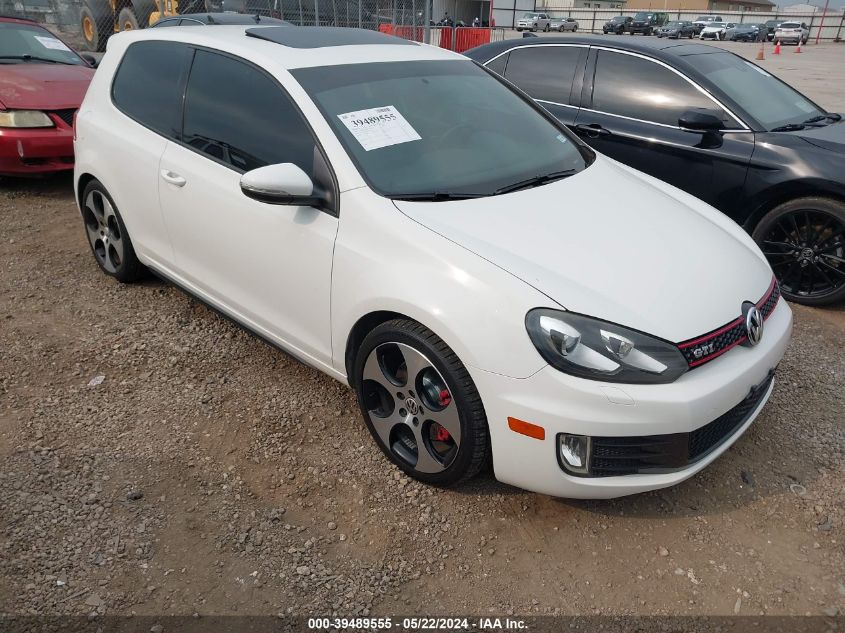 2011 Volkswagen Gti 2-Door VIN: WVWFV7AJ2BW104873 Lot: 39489555