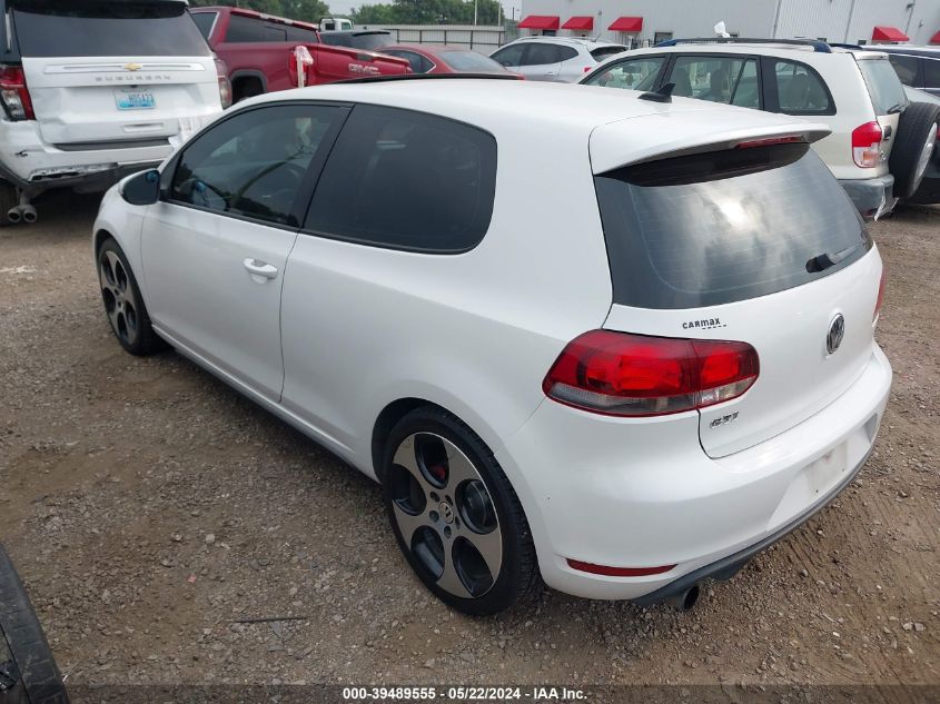 2011 Volkswagen Gti 2-Door VIN: WVWFV7AJ2BW104873 Lot: 39489555