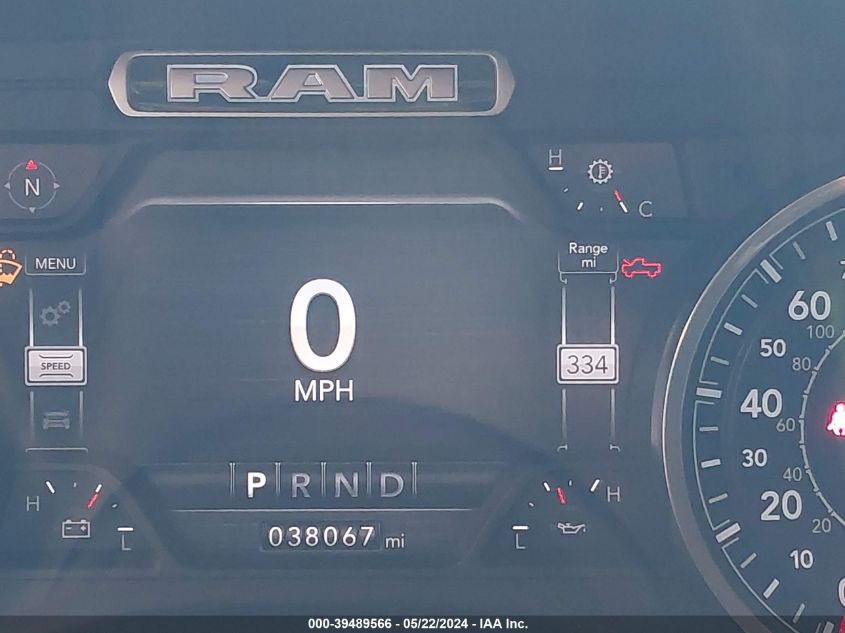 2021 Ram 1500 Big Horn 4X4 5'7 Box VIN: 1C6SRFFT4MN569355 Lot: 39489566