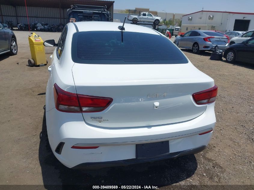 2022 Kia Rio Lx VIN: 3KPA24AD7NE438276 Lot: 39489569