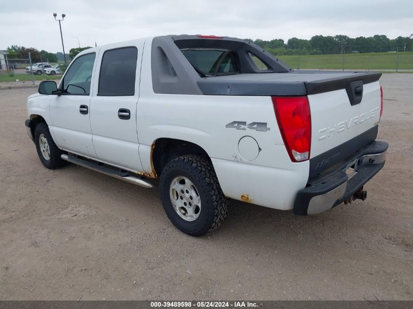 2005 Chevrolet Avalanche 1500 Ls VIN: 3GNEK12ZX5G224775 Lot: 39489598