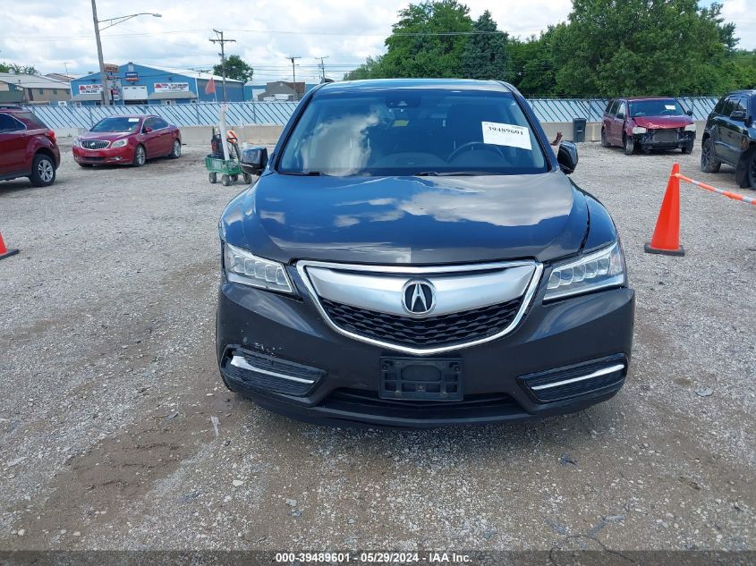 2016 Acura Mdx Technology Acurawatch Plus Packages/Technology Package VIN: 5FRYD4H44GB042493 Lot: 39489601