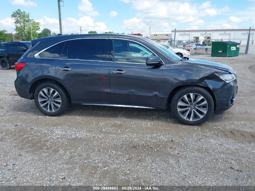 2016 Acura Mdx Technology Acurawatch Plus Packages/Technology Package VIN: 5FRYD4H44GB042493 Lot: 39489601