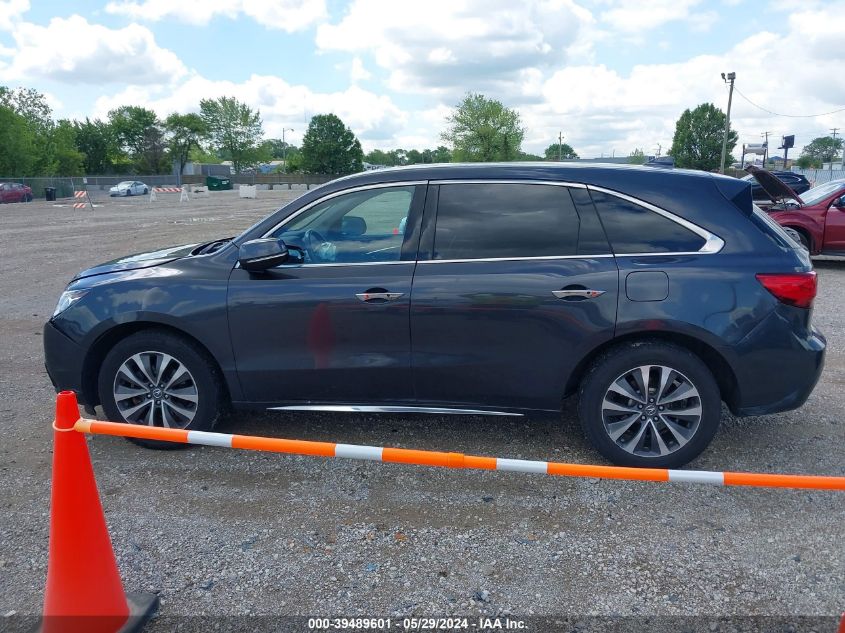 2016 Acura Mdx Technology Acurawatch Plus Packages/Technology Package VIN: 5FRYD4H44GB042493 Lot: 39489601