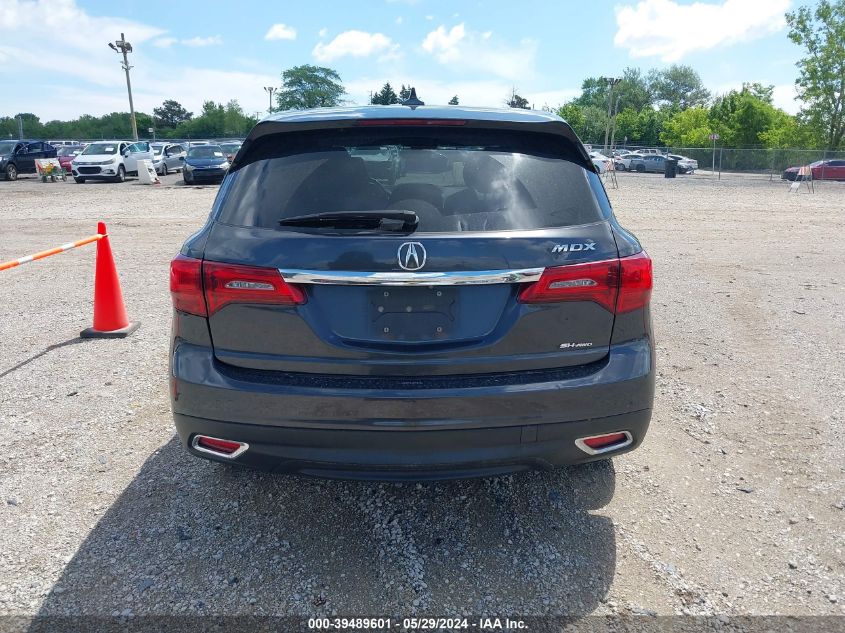 2016 Acura Mdx Technology Acurawatch Plus Packages/Technology Package VIN: 5FRYD4H44GB042493 Lot: 39489601
