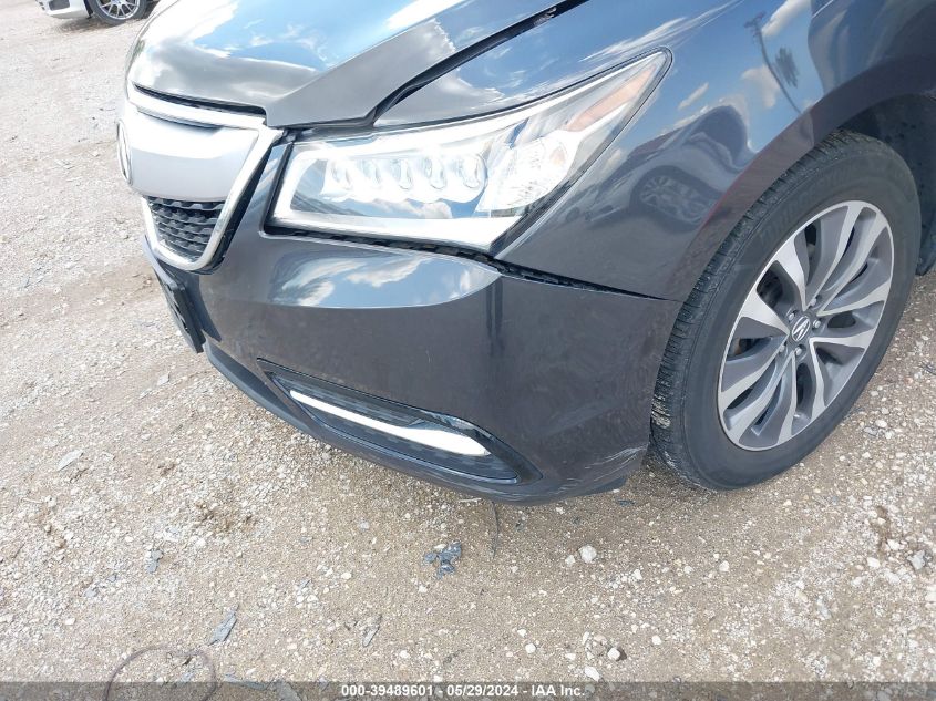 2016 Acura Mdx Technology Acurawatch Plus Packages/Technology Package VIN: 5FRYD4H44GB042493 Lot: 39489601