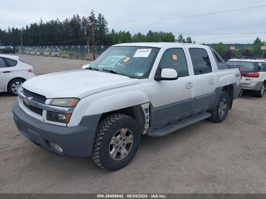 2002 Chevrolet Avalanche 1500 K1500 VIN: 3GNEK13TX2G274677 Lot: 39489642