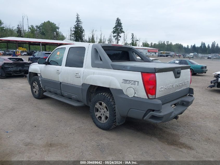 2002 Chevrolet Avalanche 1500 K1500 VIN: 3GNEK13TX2G274677 Lot: 39489642