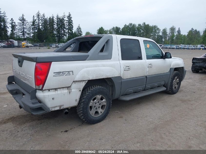 2002 Chevrolet Avalanche 1500 K1500 VIN: 3GNEK13TX2G274677 Lot: 39489642