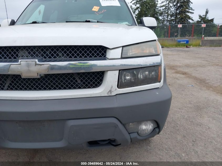 2002 Chevrolet Avalanche 1500 K1500 VIN: 3GNEK13TX2G274677 Lot: 39489642