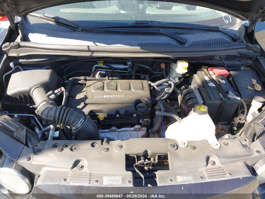 2013 Chevrolet Sonic Lt Manual VIN: 1G1JD6SB8D4218897 Lot: 39489647