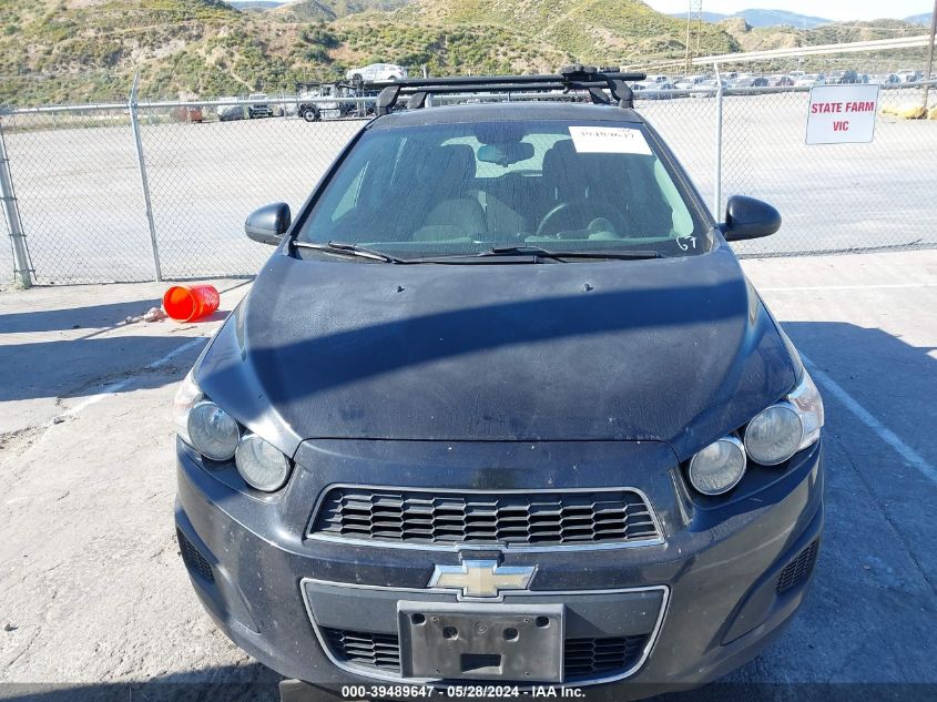 2013 Chevrolet Sonic Lt Manual VIN: 1G1JD6SB8D4218897 Lot: 39489647