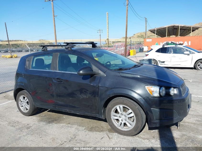 2013 Chevrolet Sonic Lt Manual VIN: 1G1JD6SB8D4218897 Lot: 39489647