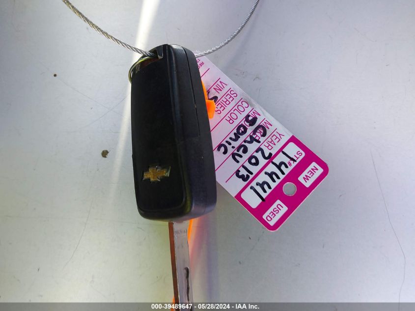 2013 Chevrolet Sonic Lt Manual VIN: 1G1JD6SB8D4218897 Lot: 39489647