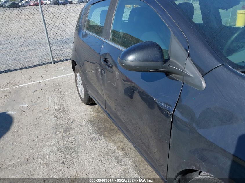 2013 Chevrolet Sonic Lt Manual VIN: 1G1JD6SB8D4218897 Lot: 39489647